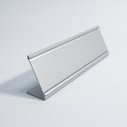 Futech APS032S Porte-plaque / plaque nominative de comptoir, Argent, 2 / paquet-Aluminium, argent