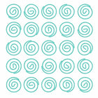 JAM PAPER - Trombones circulaires colores, Bleu sarcelle, 2 paquets de 50-Ces trombones colores sont parfaits pour organiser des papiers à la maison, à l'ecole ou au bureau