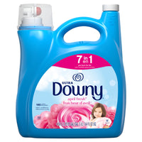 Downy Liquide - Parfum Fraîcheur d’Avril - 190 Brassées-Améliorant textile liquide pour adoucir les tissus