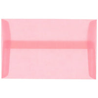 JAM Paper Enveloppes translucides A10, rose dragée, 250/paquet-Enveloppes en papier rose translucide