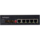StarTech - Industrial 6 Port Gigabit Ethernet Switch with DIN Connector/Mountable-CONCEPTION ROBUSTE: commutateur industriel avec MTBF +500 000 h. | Résistance aux vibrations/chocs/chutes | Boîtier en aluminium robuste IP-30 | temp. de fonctionnement -40C à 75C | Montage DIN/Mural