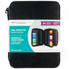 Tombow - Coffret pour marqueurs - Noir-Pointe de pinceau flexible et résistante de haute qualité et stylo de marquage à pointe fine et ferme