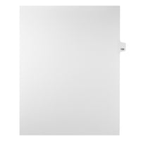 Markmaker - Intercalaires imprimes Legal, Blanc, 1/25th coupe, format lettre, sans trous, 25 tabs/PQT, 5 PQT/Boite, Numero 133-Intercalaires imprimes Legal