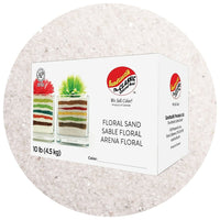 Sandtastik - Sable coloré floral, boîte de 10 lb (4,5 kg), naturel-Le grain est grossier et a un éclat naturel