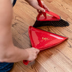 Vileda Balai Oskar avec porte-poussière-Pince assortie au porte-poussière pour recueillir la saleté en profondeur