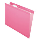 Chemise suspendue colorée haut de gamme Pendaflex Reversaflex, rose, format lettre, paquet de 25-Elles sont 10 fois plus robustes que les chemises ordinaires et peuvent contenir plus de feuilles sans se déchirer.
