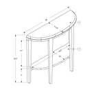 Monarch Specialties - 2451 Table D'Appoint - 36 po L/Console D'entrée Blanche-Dimensions du produit: 36 pouces L x 11,75 pouces P x 32,5 pouces H