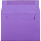 JAM Paper Enveloppes recyclées à fermeture gommée Brite Hue, format livret, 3 5/8 x 5 1/8 po, violet, paq./100-Taille : A1 4 bar (3 5/8 x 5 1/8 po)