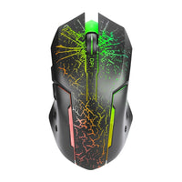 Marvo – Souris optique de jeu filaire 3200 PPP, rétroéclairage 7 couleurs, 6 boutons-Forme de souris ergonomique qui convient à une variété de styles de prise