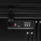 Bugatti - Ensemble de 3 valise rigide ABS - Noir-Dimensions (sans roues) - Bagage à main : 19 po H x 14,75 po L x 9 po + 2 po P, Moyen : 23,5 po H x 17,75 po L x 11 po + 2 po P, Grand : 27,5 po H x 20 po L x 13 po + 2 po P