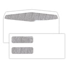 Blueline - Enveloppe #9, double fenêtres - 4" x 9" - Blanc - Paquet de 100-Poids de base du  papier 24 livres