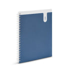 Poppin – Cahier de notes spiralé de poche à un sujet, 11 x 8 1/2 po, 80 Pages, bleu ardoise-1 Subject includes 80 ruled sheets with micro-perforated pages