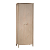 Sauder - La Collection Sauder Select Meuble de rangement - Finition Natural Maple-Espace rangement dissimulé derrière les portes.