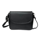 Nicci - Sac à bandoulière moyen avec rabat sur le devant - Noir-Sac bandoulière