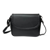 Nicci - Sac à bandoulière moyen avec rabat sur le devant - Noir-Sac bandoulière