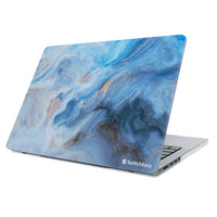 Étui de protection SwitchEasy Artist pour MacBook Air 13,6" (M2 2022 / M3 2024) - Marbre/Bleu marin-La conception artistique en marbre assure à votre MacBook un look élégant et sûr