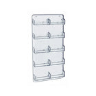 Azar Displays – Présentoir mural à 10 pochettes pour cartes professionnelles, acrylique, 15,75 x 8,5 po, 2/paquet (252222)-Fonctionne sur un panneau perforé ou rainuré et un mur à grille