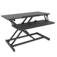 Ezywork - Convertisseur de bureau assis-debout de large 32B - 32"-Plateau de clavier amovible