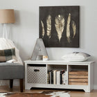 South Shore – Banc de rangement Vito, blanc pur (10327)-Cubes peuvent tenir les paniers Storit de South Shore (8050140)