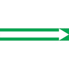 Accuform Signs - Étiquettes Autocollantes Pour Tuyaux, 12po La X 2-1/2po H, Dia Du Tuyau 2-1/2po - 6po, Blanc/Vert, paquet de 4-Couleurs Blanc/vert