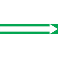 Accuform Signs - Étiquettes Autocollantes Pour Tuyaux, 12po La X 2-1/2po H, Dia Du Tuyau 2-1/2po - 6po, Blanc/Vert, paquet de 4-Couleurs Blanc/vert