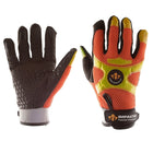 IMPACTO® BGHIVIS XX-GR Paire Gant Air Glove® Antivibrations Mécanicien, haute visibilité, doigts complets, paume/doigts/pouce-1