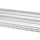 Étagère grillagée robuste à 5 tablettes TRINITY munie de roulettes – Chrome (TBFC-0904)-5 tablettes de qualité commerciale certifiées NSF de 60 po x 24 po