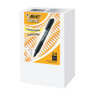BIC - Soft Feel Stylo-Bille Rétractable - 1,0 mm - encre noire - paquet de 24-Confortablement doux au toucher