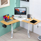 Fitueyes - L - type electric vertical table Crochet de sac pour coin de bureau à domicile-Stabilite de la structure: la table electrique en acier lourd peut supporter 176 livres de poids. Vous pouvez placer n'importe quel materiel de bureau, robuste et durable, peut supporter vos produits de bureau dans le poste de travail de l'ordinateur, la table de levage est assez stable.