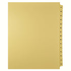 Markmaker - Serie des Intercalaires imprimes Legal, Chamois, 1/15th coupe, format lettre, sans trous, Numero 61 - 75-Chamois