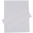 JAM Paper Ensemble de papeterie affaires, 50 feuilles et 5 enveloppes no 10, bleu pâle, ensemble de 100 (303024445)-Thème de bébé, bleu