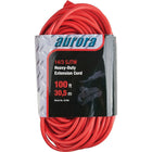 Aurora Tools - Rallonge en vinyle très robuste pour l’extérieur, triple fiche, 100 pi-Conçue pour les entrepreneurs et les industries