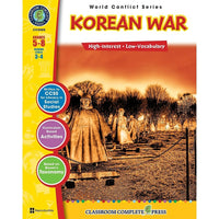 Livre numérique : Korean War (format PDF, téléchargement pour 1 utilisateur), ISBN 978-1-55319-360-9, 5e à 8e année-Vous recevrez deux courriels : un confirmant toute la commande et l'autre avec un bouton Download Software (Télécharger le logiciel). Vous pouvez télécharger immédiatement ou revoir votre courriel pour télécharger plus tard.
