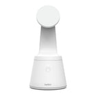 Trépied magnétique avec reconnaissance faciale Belkin - Blanc-L’iPhone 12 se fixe magnétiquement en toute facilité grâce au système de positionnement à une main qui aligne le téléphone parfaitement à chaque fois.