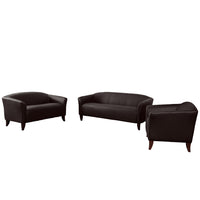 Flash Furniture – Mobilier de réception série HERCULES Imperial, brun (111SETBN)-Ensemble de réception contemporain