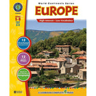 Classroom Complete Press World Continents Series Europe Book, Grade 5 - 8-Aligné sur les normes de votre état