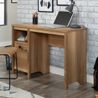 Sauder 43"W La Collection Dover Edge Bureau - Finition Timber Oak-  Rangement caché derrière la porte pour des classeurs, des bacs et plus encore