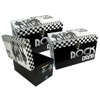 Boîte de rangement groupe rock noir,3/paquet 52965-1