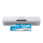 Fellowes - Offre groupée avec plastifieuse 12,5 po et 200 pochettes 3 mil format Lettre-Temps de chauffe de 1 minute grâce à la Technologie InstaHeat