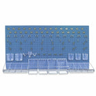 Azar Displays – Trousse d’organisation de panneau perforé, 24 x 48 (po), noire (900988-BLU)  -Trousse d'organisation en plastique