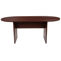 Flash Furniture Table De Conférence Ovale 6' - Acajou(GCTL1035MHG)-Table de réunion commerciale