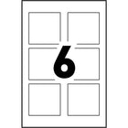 Avery – Étiquettes multi-usage carrées, amovibles, écrire ou imprimer, blanc, 1 1/2 po x 1 1/2 po, paq./90 (2374)-1,5 po x 1,5 po, blanc