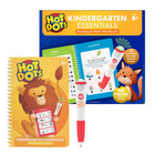 Educational Insights - Hot Dots® Maternelle Essentials Lecture & Math Workbook-tout ce dont vous avez besoin pour réussir à l'école : Comprend deux livres d'activités reliés en spirale, chacun comprenant 50 pages d'activités fondamentales de lecture et de mathématiques de la maternelle fondées sur des normes, y compris des sons de lettres et de voyelles, l'addition, la soustraction, et plus encore ; et un stylo électronique Hot Dots avec des lumières, des effets sonores et un bouton de mise en sourdine. Pen