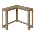 Monarch Specialties - 3659 Table D'Appoint Console De Coin 36 po L - Taupe Foncé-Table d'entree avec un design d'angle unique dans une finition taupe fonce.