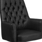 Flash Furniture – Fauteuil de direction traditionnel à pivot, dossier mi-hauteur, avec accoudoirs, noir (BT444MIDBK)-Mécanisme de verrouillage d'inclinaison