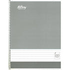 Cahiers #Hilroy à reliure spiralée, ligné, 100 feuilles, 8 po x 10 1/2 po, couleurs variées (13048) -Fil spiralé simple blanc