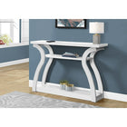 Monarch Specialties - 2438 Table D'Appoint - 47 po L/Console D'entrée Blanc-Trois niveaux