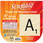 Eureka – Lettres décoratives 4 po de type Scrabble, noir (UE-845153)-Lettres décoratives