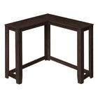 Monarch Specialties - 3660 Table D'Appoint Console De Coin 36 po L - Espresso-Table d'entree avec un design d'angle unique dans une finition espresso.