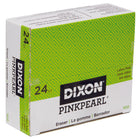 Dixon - Gomme à effacer à bords biseautés Pink Pearl - petite - paquet de 24-Enlève les marques de crayon proprement avec une abrasion minimale